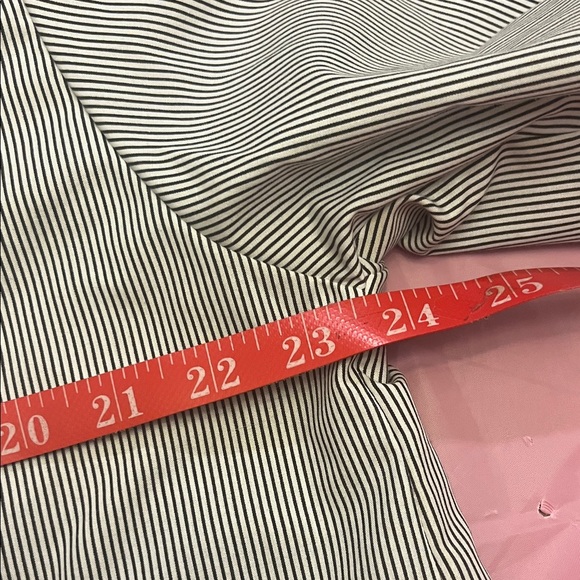 Striped Gray Button Down Shirt with Sunflower Embroidery - Picture 6 of 11